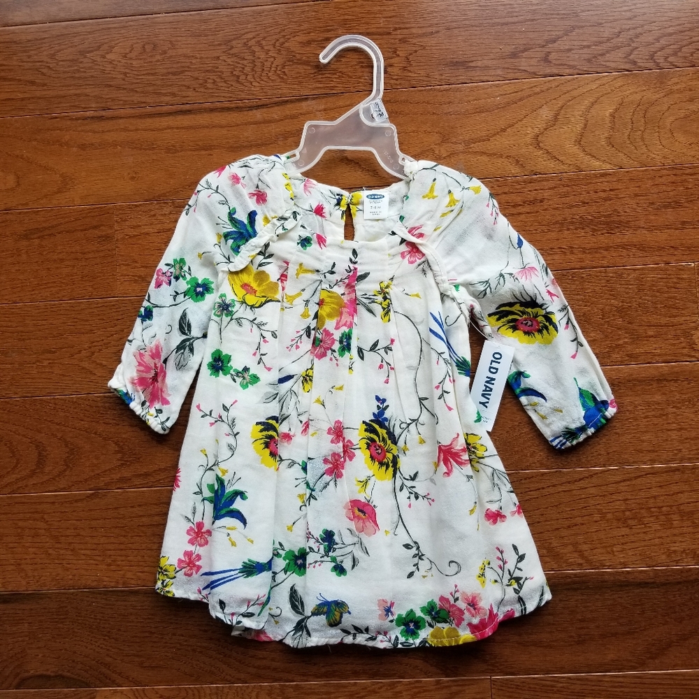 Old Navy White Floral Dress